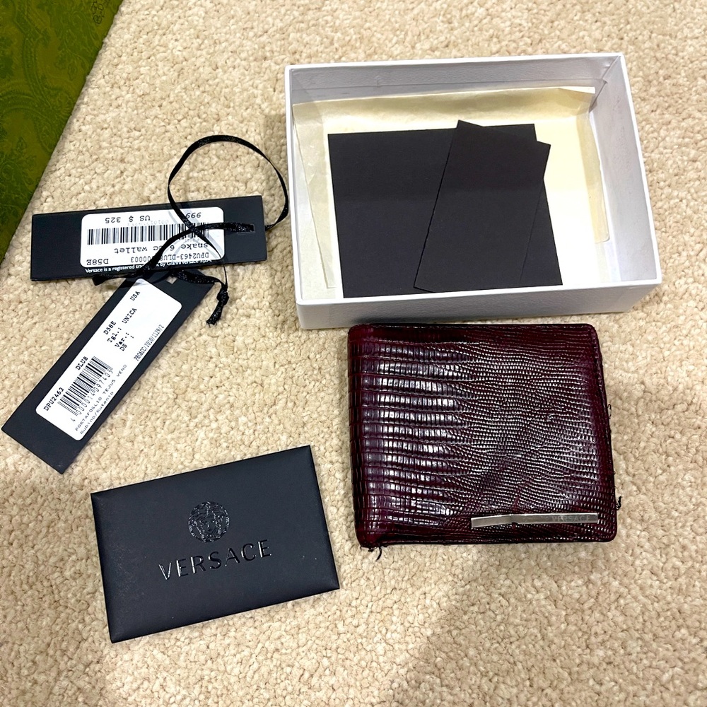 Versace Men's Exotic Leather Wallet